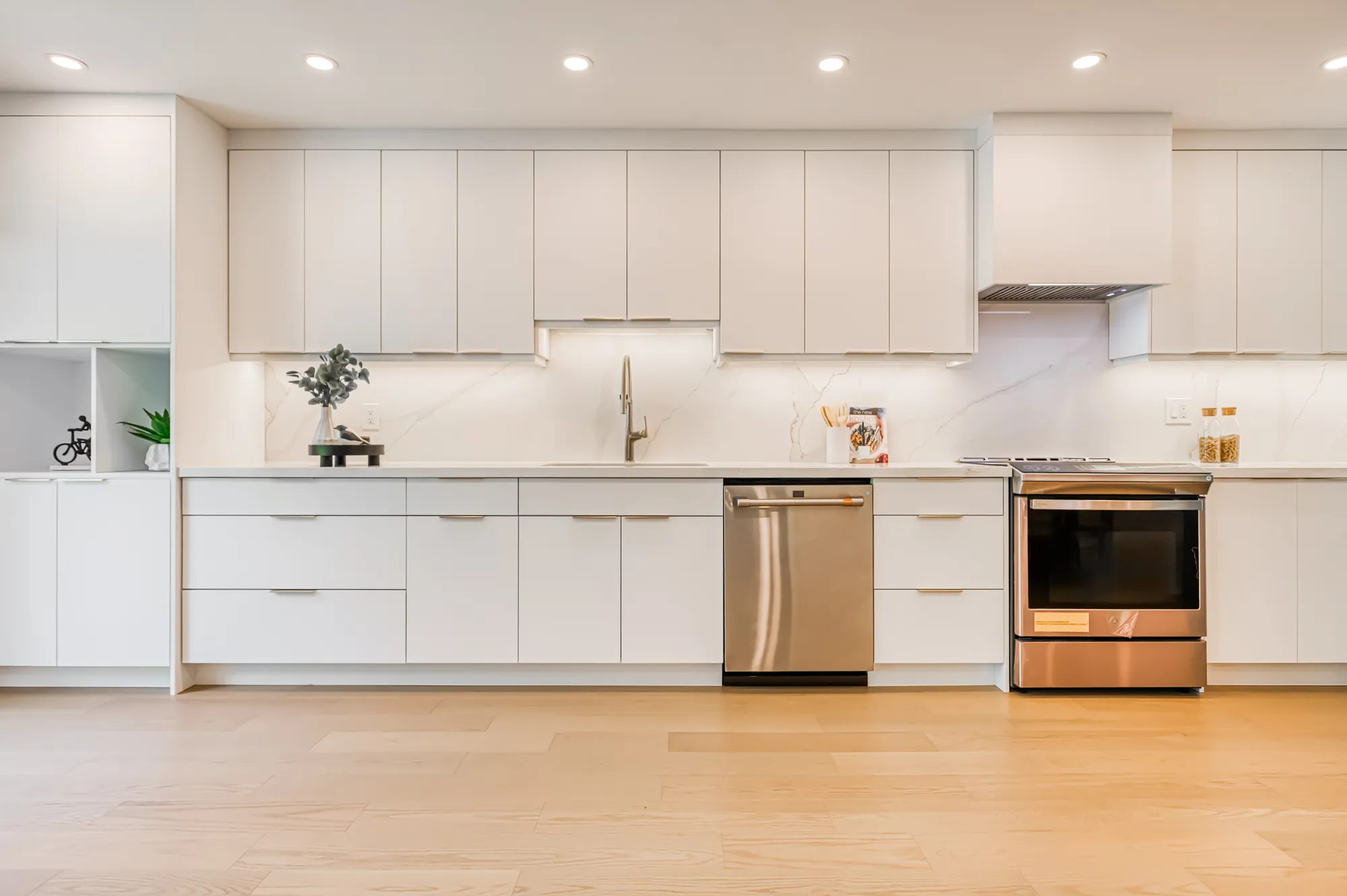 The finished kitchen.